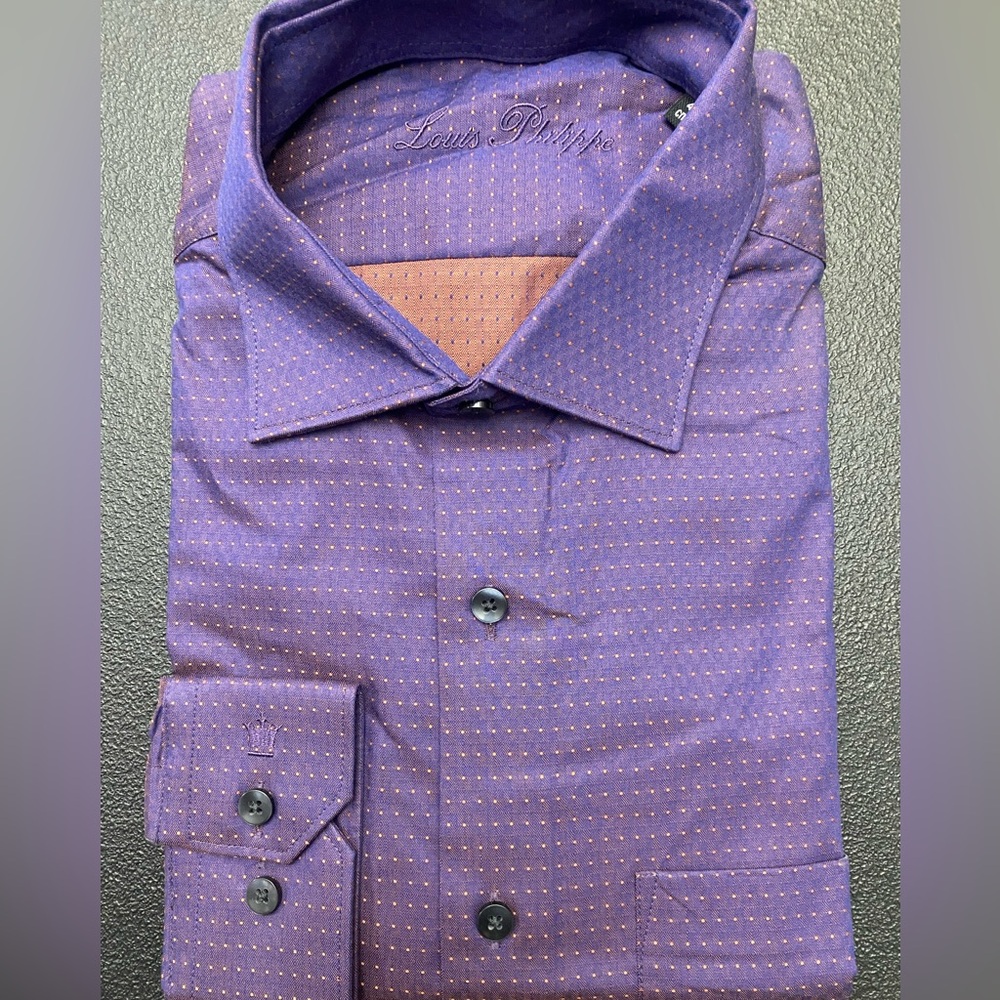 Louis Philippe Men's Shirt in Rich Purple